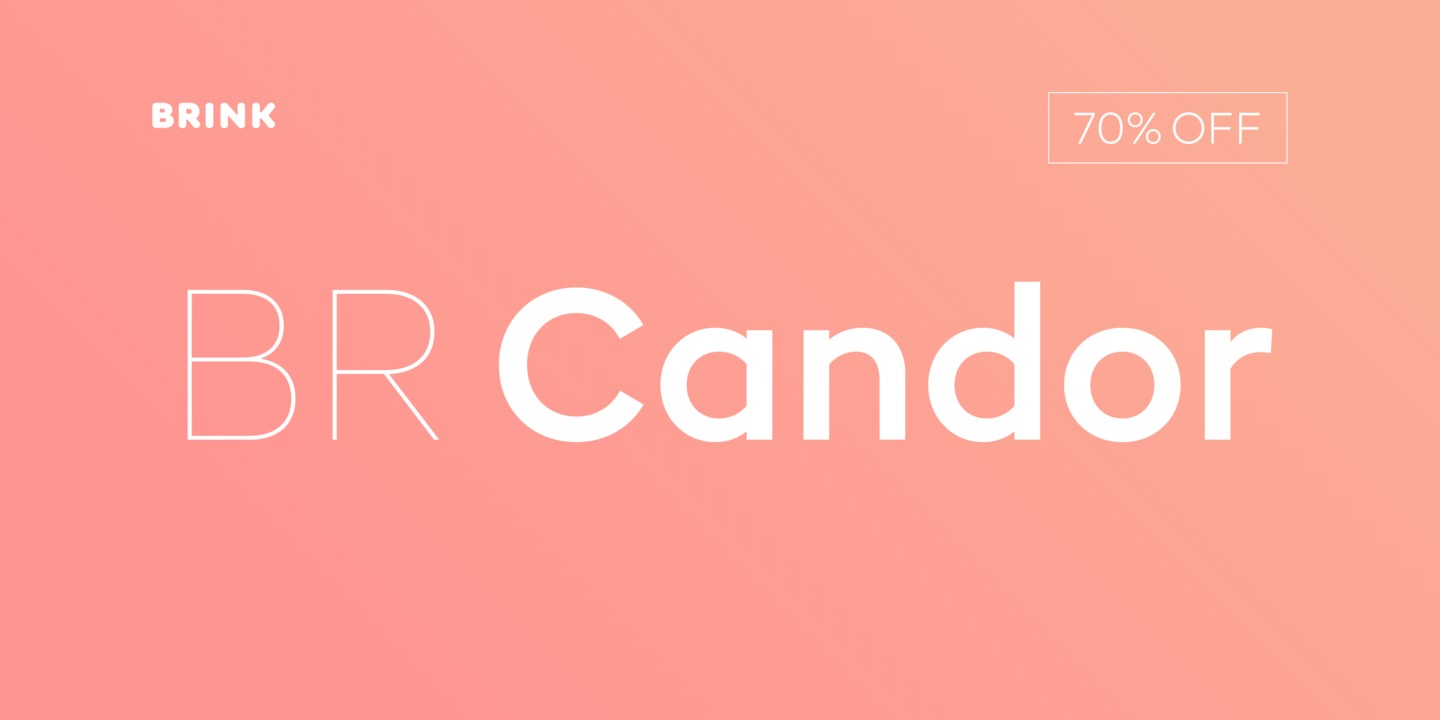BR Candor Italic Font preview